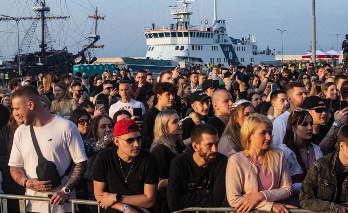 Publiczność na Molo Południowym w Gdyni