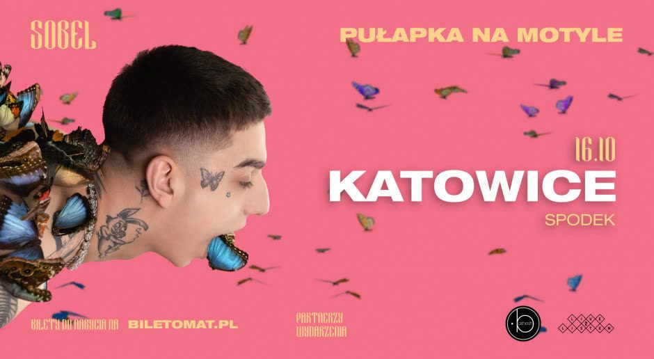 Plakat trasy „Pułapka na motyle”